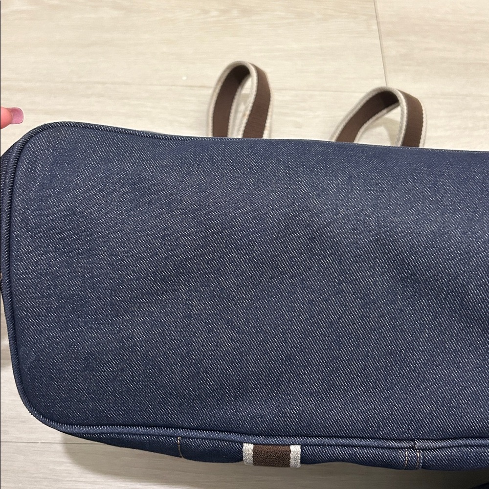 Coach Vintage Hampton Blue Denim Weekender Tote - Picture 14 of 16